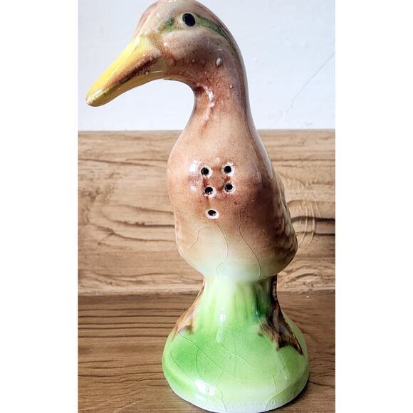Vintage Mallard Duck Female Single Salt or Pepper Shaker 4” Japan - Picture 5 of 14